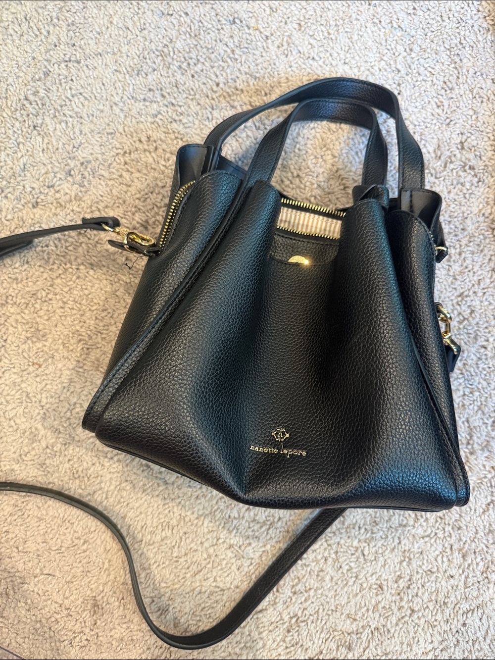 Nanette Lepore Black Pebble Purse